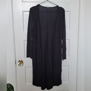 Express long black cardigan
